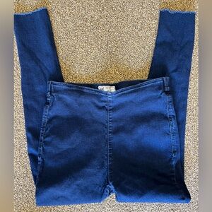 Free People high waist denim jean jeggings leggings